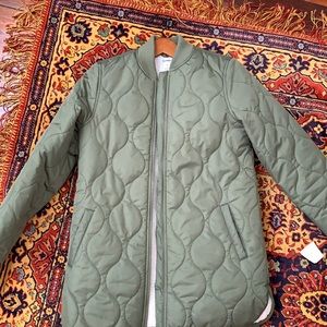 Green Quilted Jacket